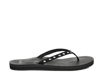 Sanuk Yoga Joy Bling Rhinestone Women's Sandals Black | Canada 165RVD